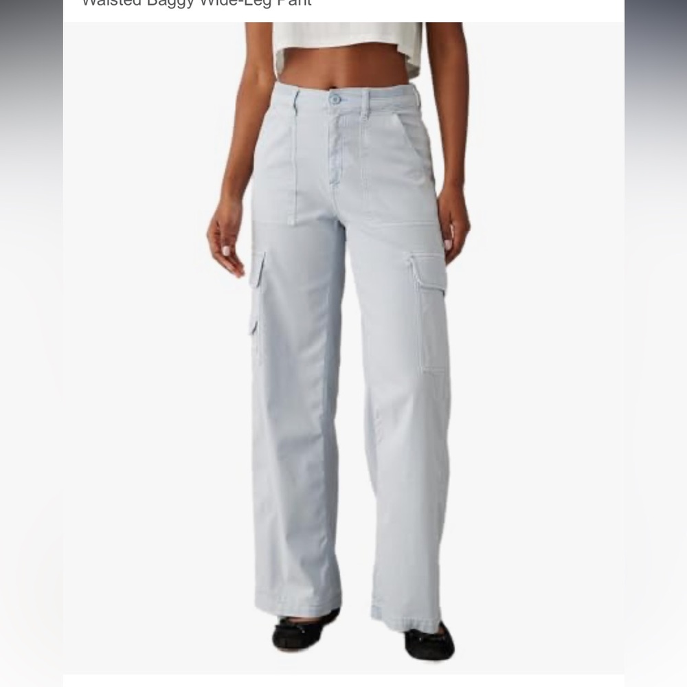 American Eagle Outfitters Light Gray Cargo Pants